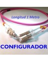 Configurador Latiguillo Fibra óptica OM4 Dúplex 1 metro