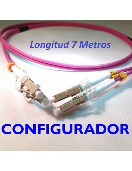 Configurador Latiguillo Fibra óptica OM4 Dúplex 7 metros