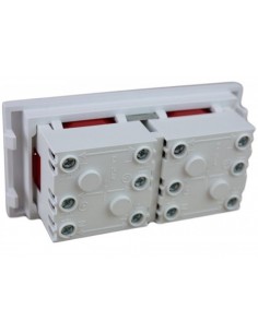 Shucko doble con protección SIN PILOTO para caja de mecanismos