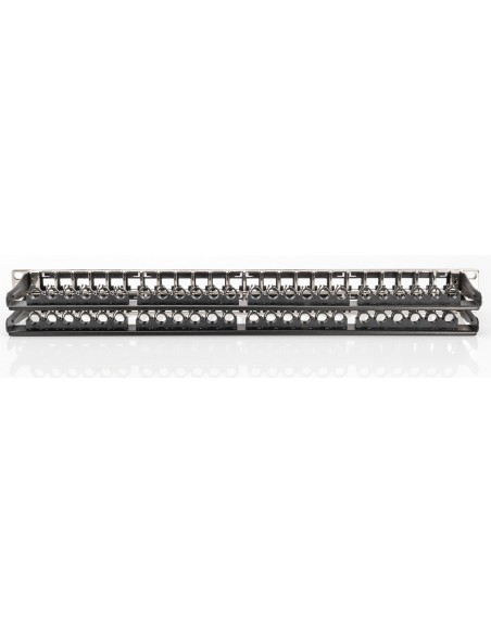 Patchpanel 19" 1U 48 Huecos KEYSTONE Apantallado con Bandeja