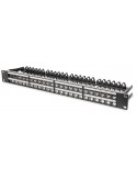 Patchpanel 19" 1U 48 Huecos KEYSTONE Apantallado con Bandeja