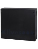 Rack mural 19" 2U vertical F-130mm abatible lateral