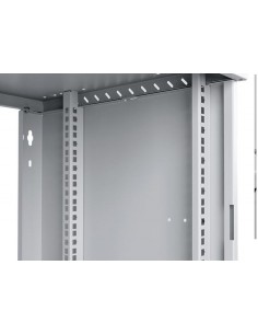Rack Mural 19" 9U F450mm. Puerta de cristal. color GRIS (DESMONTADO) Detalle perfiles