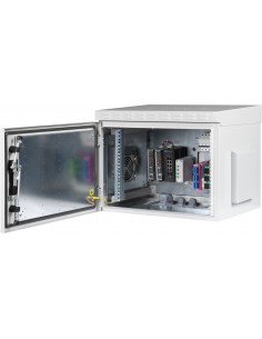 Rack mural 19" IP55 TERMOAISLADO 22U Fondo 450 con TEJADILLO abierto