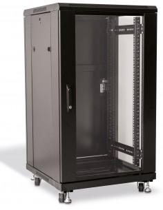 Rack 19" 15U 600X600 Pta. Cristal y Puerta trasera ciega
