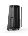 Rack KLIVES 19" 24U 600X600 Pta. Cristal y Puerta trasera perforada