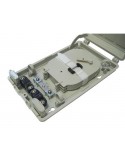 Caja empalme de F.O. para 24 fusiones y derivación FTTH