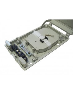 Caja empalme de F.O. para 24 fusiones y derivación FTTH