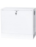 Rack mural 19" 3U vertical F-180mm abatible Blanco