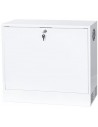 Rack mural 19" 3U vertical F-180mm abatible Blanco