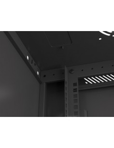 Rack mural 19" 9U F600 Puerta Metálica Ciega