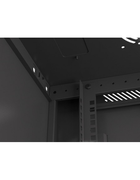 Rack mural 19" 9U F600 Puerta Metálica Ciega