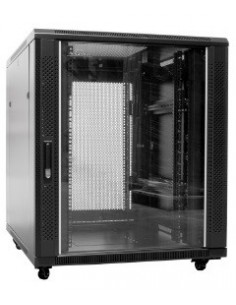 Rack 19" 18U 800x600 Puerta de Cristal