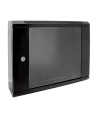 Rack Mural 19" 9U F150mm. Puerta Cristal