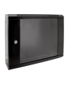 Rack Mural 19" 12U F150mm. Puerta Cristal