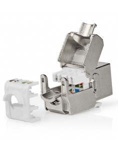 Conector RJ45 Hembra CAT7 S/FTP 180º Sin Herramienta para Patchpanel