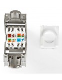 Conector RJ45 Hembra CAT7 S/FTP 180º Sin Herramienta para Patchpanel