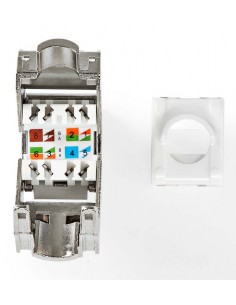 Conector RJ45 Hembra CAT7 S/FTP 180º Sin Herramienta para Patchpanel