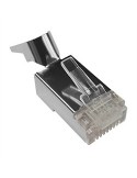 Conector RJ45 Macho CAT6A/ 7 FTP rig.c/guia