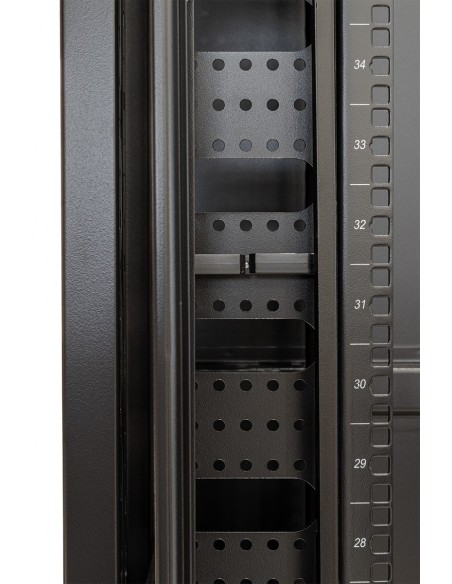 Guía cables vertical con tapa