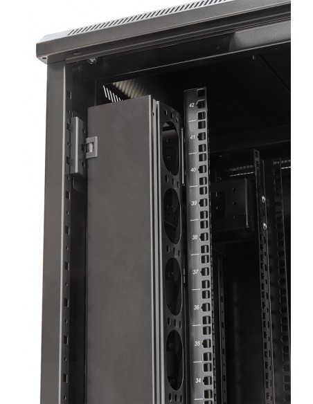 Guía cables vertical con tapa