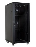 Rack 19" 27U 600X600 Pta. Cristal y Trasera Ciega