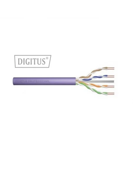 Cable CAT6 UTP 305m LSZH COBRE Color violeta. 250 MHz, AWG 23/1 Dca