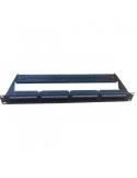 Patch panel 19" 1U 24 puertos UTP CAT6 con guiacables posterior MMC