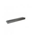 PATCHPANEL CAT6 STP 24 PUERTOS RJ45 19" NEGRO