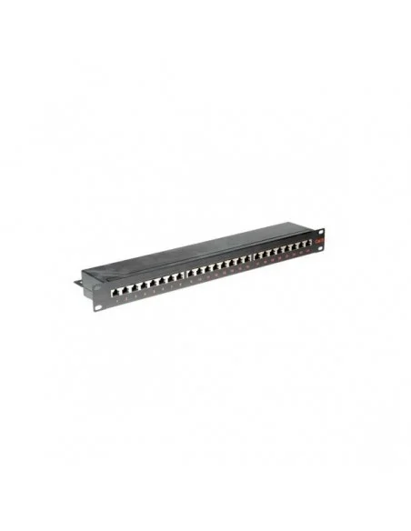 PATCHPANEL CAT6 STP 24 PUERTOS RJ45 19" NEGRO