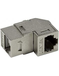 Conector RJ45 H/H CAT6A STP Panel ANGULADO 90º