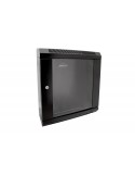 Rack Mural 19" 9U F150mm. Puerta Cristal