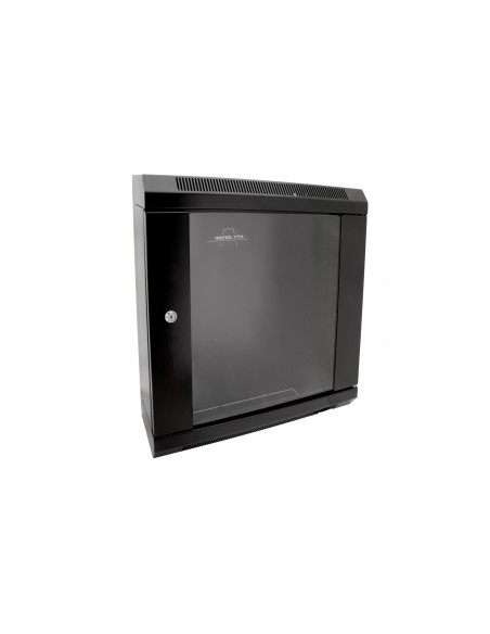 Rack Mural 19" 12U F150mm. Puerta Cristal