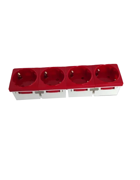 SHUCKO CUADRUPLE PARA PERFIL PLUS ROJO