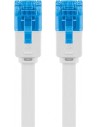 Latiguillo Plano RJ45 Cat6A UTP Blanco (Varias medidas)