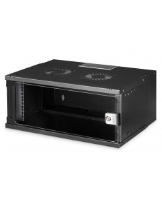 Rack Mural 19" 4U F400mm. Puerta Cristal. 19"