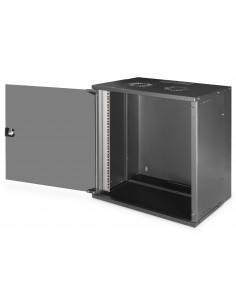 Rack Mural 19" 12U F400mm. Puerta Cristal