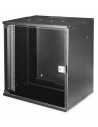 Rack Mural 19" 12U F400mm. Puerta Cristal