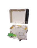 Caja FTTH con 1 conector SC Simplex y pigtail de 1metro y tapa protectora