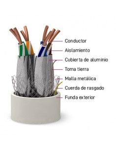 Cable CAT7 SFTP 500M LSZH AWG23