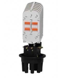 Caja empalme tipo Torpedo IP-68 para 48 fibras