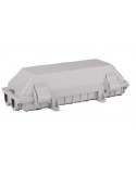 Caja fusión/empalme para 128 fibras