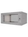 Rack Mural 19" 6U F450mm. Puerta de cristal. color GRIS (DESMONTADO)