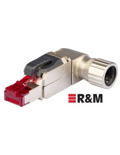 Conector FM45 EL Cat.6A blindado y no blindado 90º