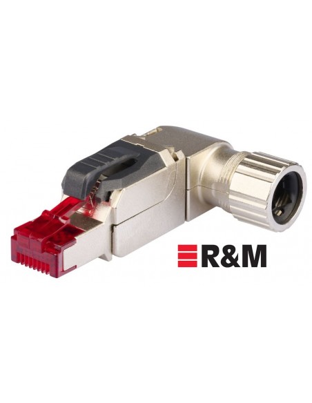 Conector FM45 EL Cat.6A blindado y no blindado 90º