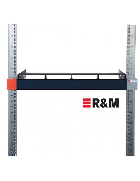 Carcasa Netscale 48 Vacío 1U recto con organizador de cables frontal (FCM) de 80 mm y puerta frontal