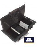 Kit Caja de empotrar en suelo 2 Schukos y 4 RJ45 DETALLE