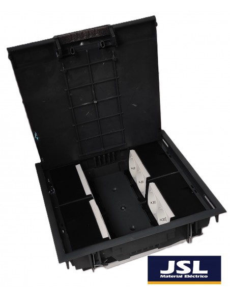 Kit Caja de empotrar en suelo 8 Schukos. DETALLE