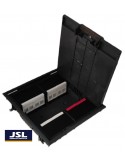 Kit Caja de empotrar en suelo 4 Schukos y 8 huecos RJ45. DETALLE 2