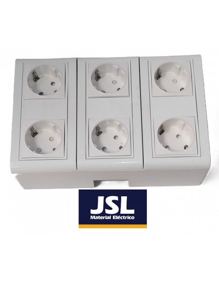 Kit Caja de superficie 6 Schukos